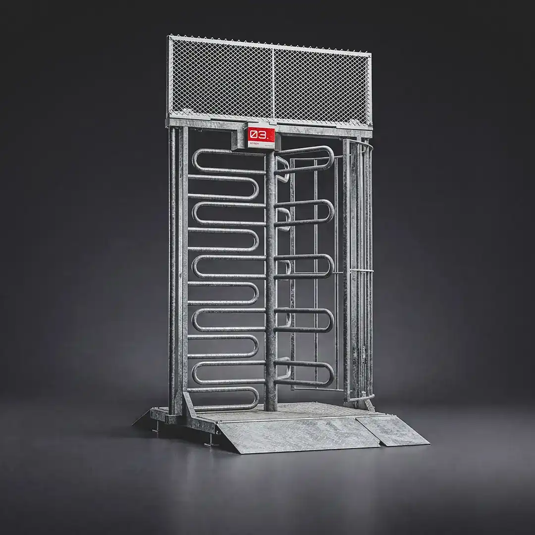 The S_Turn is a full-height turnstile